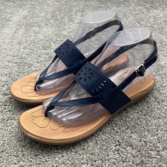 boc Born Concept Blue Strappy Sandals Women’s size 8 - Picture 3 of 9